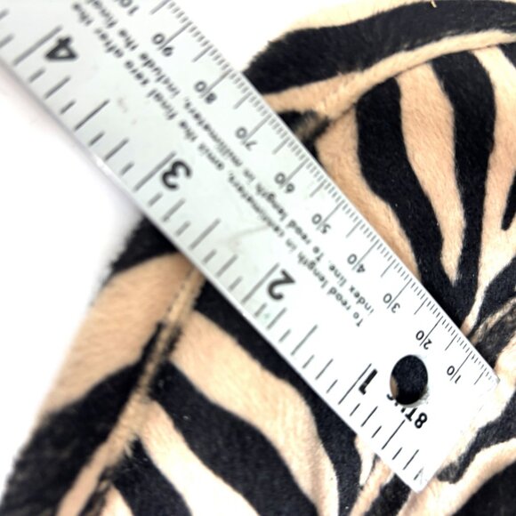 Fedora Tan Zebra Velveteen Gangsta -  Big Daddy Hat Vtg Y2K - Picture 9 of 10